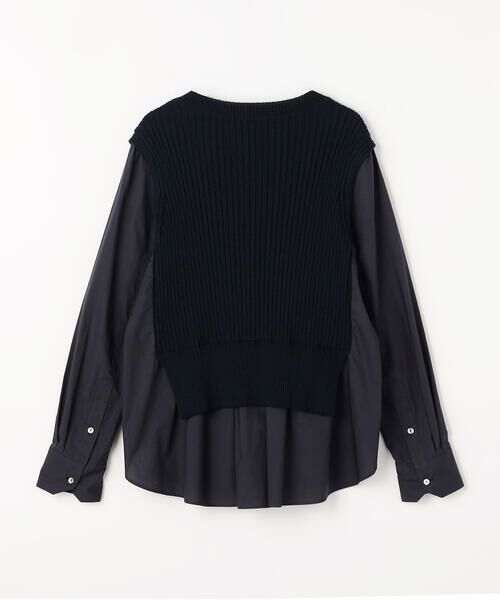 COMME CA COMFORT / コムサ・コンフォート（Lサイズ） シャツ・ブラウス | 〔 TALLサイズ 〕 ニットドッキング プルオーバーシャツ | 詳細11