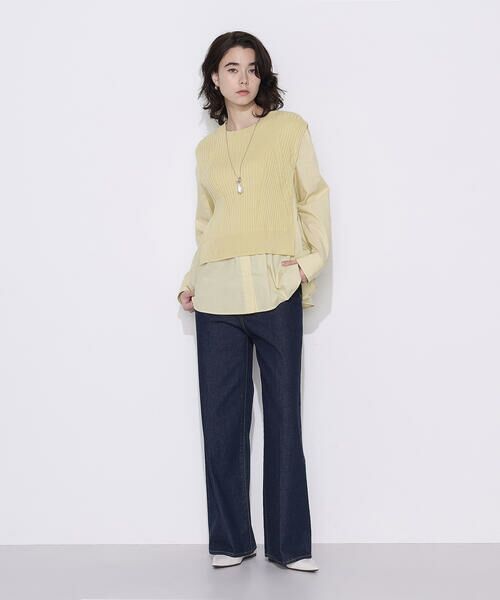 COMME CA COMFORT / コムサ・コンフォート（Lサイズ） シャツ・ブラウス | 〔 TALLサイズ 〕 ニットドッキング プルオーバーシャツ | 詳細18