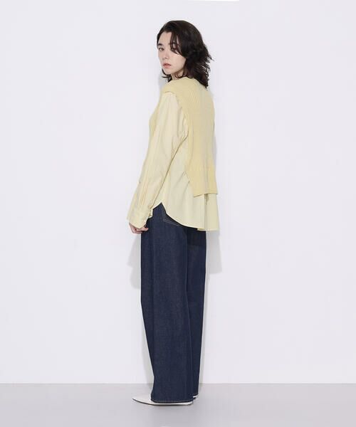 COMME CA COMFORT / コムサ・コンフォート（Lサイズ） シャツ・ブラウス | 〔 TALLサイズ 〕 ニットドッキング プルオーバーシャツ | 詳細19