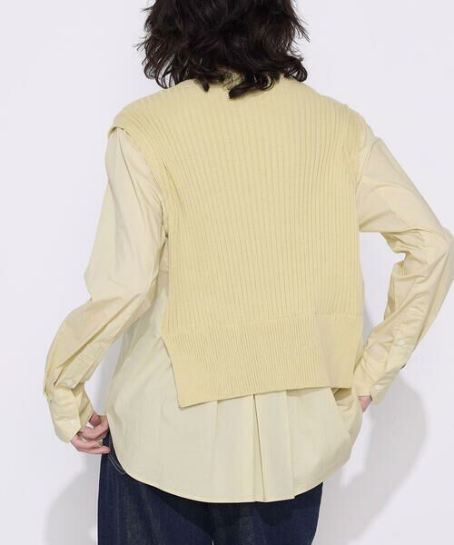 COMME CA COMFORT / コムサ・コンフォート（Lサイズ） シャツ・ブラウス | 〔 TALLサイズ 〕 ニットドッキング プルオーバーシャツ | 詳細24