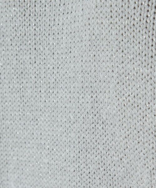 COMME CA COMFORT / コムサ・コンフォート（Lサイズ） ニット・セーター | 〔 TALLサイズ 〕 プレーティング天竺 シャイニーラメニット | 詳細5