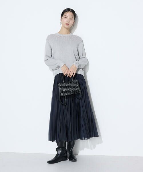 COMME CA COMFORT / コムサ・コンフォート（Lサイズ） ニット・セーター | 〔 TALLサイズ 〕 プレーティング天竺 シャイニーラメニット | 詳細6