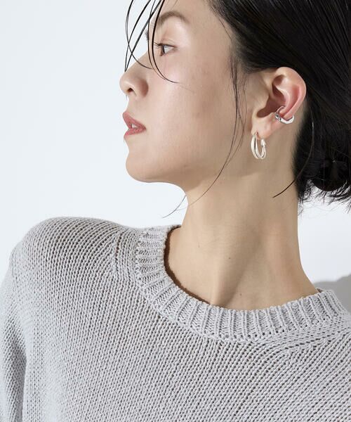 COMME CA COMFORT / コムサ・コンフォート（Lサイズ） ニット・セーター | 〔 TALLサイズ 〕 プレーティング天竺 シャイニーラメニット | 詳細10