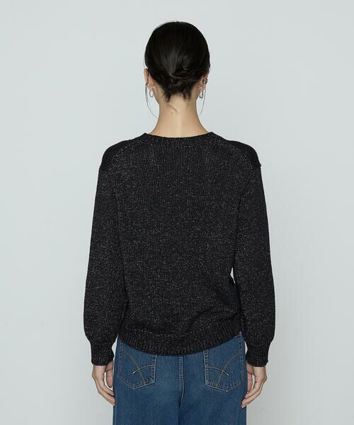 COMME CA COMFORT / コムサ・コンフォート（Lサイズ） ニット・セーター | 〔 TALLサイズ 〕 プレーティング天竺 シャイニーラメニット | 詳細17