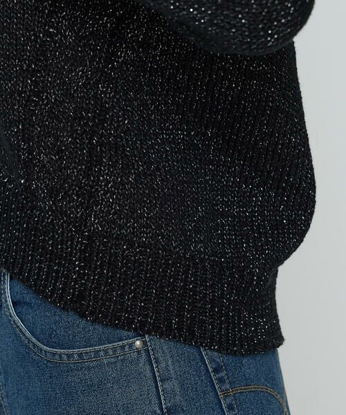 COMME CA COMFORT / コムサ・コンフォート（Lサイズ） ニット・セーター | 〔 TALLサイズ 〕 プレーティング天竺 シャイニーラメニット | 詳細20