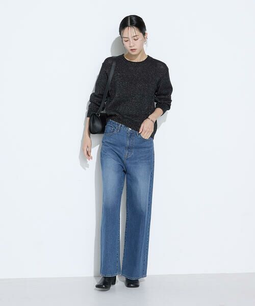 COMME CA COMFORT / コムサ・コンフォート（Lサイズ） ニット・セーター | 〔 TALLサイズ 〕 プレーティング天竺 シャイニーラメニット | 詳細22