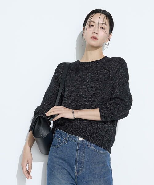 COMME CA COMFORT / コムサ・コンフォート（Lサイズ） ニット・セーター | 〔 TALLサイズ 〕 プレーティング天竺 シャイニーラメニット | 詳細24