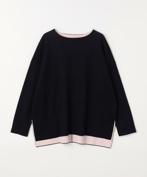 COMME CA COMFORT / コムサ・コンフォート（Lサイズ） カットソー | 〔 TALLサイズ 〕 接結編み バイカラープルオーバー | 詳細7