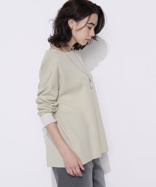 COMME CA COMFORT / コムサ・コンフォート（Lサイズ） カットソー | 〔 TALLサイズ 〕 接結編み バイカラープルオーバー | 詳細13