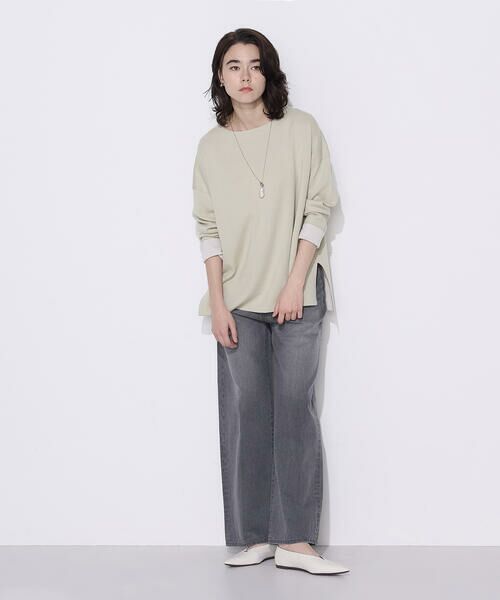 COMME CA COMFORT / コムサ・コンフォート（Lサイズ） カットソー | 〔 TALLサイズ 〕 接結編み バイカラープルオーバー | 詳細10