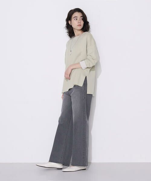 COMME CA COMFORT / コムサ・コンフォート（Lサイズ） カットソー | 〔 TALLサイズ 〕 接結編み バイカラープルオーバー | 詳細11