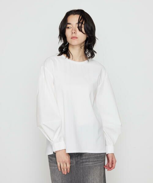 COMME CA COMFORT / コムサ・コンフォート（Lサイズ） カットソー | 〔 +サイズ 〕 80ポンチ 袖パフカットソー | 詳細3