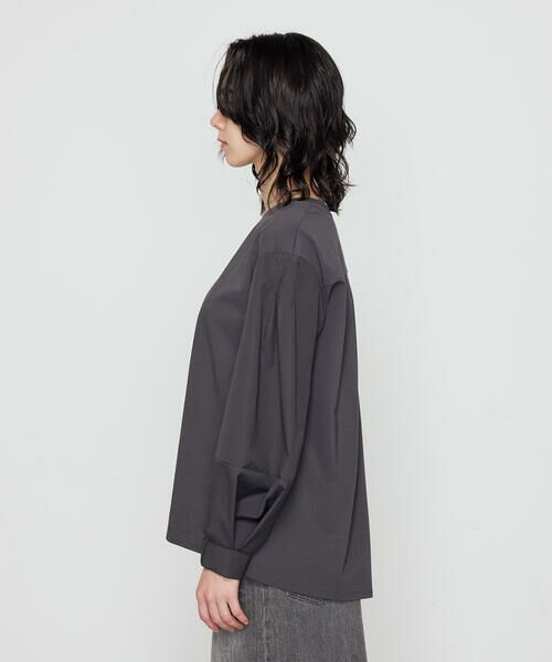 COMME CA COMFORT / コムサ・コンフォート（Lサイズ） カットソー | 〔 +サイズ 〕 80ポンチ 袖パフカットソー | 詳細14