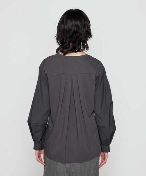 COMME CA COMFORT / コムサ・コンフォート（Lサイズ） カットソー | 〔 +サイズ 〕 80ポンチ 袖パフカットソー | 詳細15