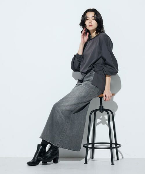 COMME CA COMFORT / コムサ・コンフォート（Lサイズ） カットソー | 〔 +サイズ 〕 80ポンチ 袖パフカットソー | 詳細6