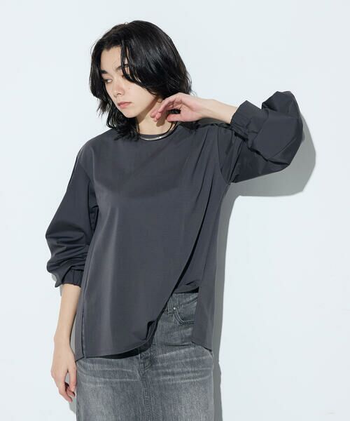 COMME CA COMFORT / コムサ・コンフォート（Lサイズ） カットソー | 〔 +サイズ 〕 80ポンチ 袖パフカットソー | 詳細9