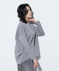 COMME CA COMFORT / コムサ・コンフォート（Lサイズ） カットソー | 〔 +サイズ 〕 80ポンチ ゆったりプルオーバー