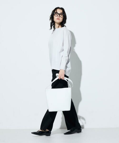 COMME CA COMFORT / コムサ・コンフォート（Lサイズ） カットソー | 〔 +サイズ 〕 80ポンチ ゆったりプルオーバー | 詳細4