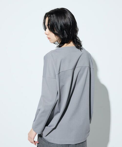 COMME CA COMFORT / コムサ・コンフォート（Lサイズ） カットソー | 〔 +サイズ 〕 80ポンチ ゆったりプルオーバー | 詳細16