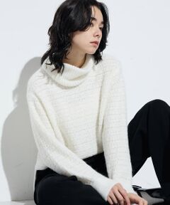 COMME CA COMFORT / コムサ・コンフォート（Lサイズ） ニット・セーター | 〔 +サイズ 〕 モヘヤブレンドヤーンセーター