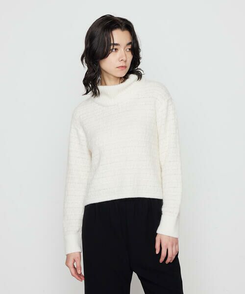 COMME CA COMFORT / コムサ・コンフォート（Lサイズ） ニット・セーター | 〔 +サイズ 〕 モヘヤブレンドヤーンセーター | 詳細7