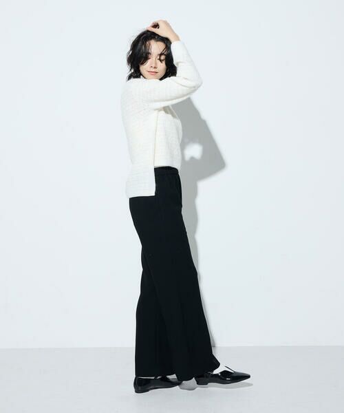 COMME CA COMFORT / コムサ・コンフォート（Lサイズ） ニット・セーター | 〔 +サイズ 〕 モヘヤブレンドヤーンセーター | 詳細2