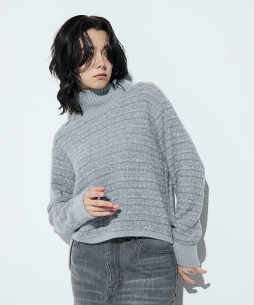 COMME CA COMFORT / コムサ・コンフォート（Lサイズ） ニット・セーター | 〔 +サイズ 〕 モヘヤブレンドヤーンセーター | 詳細15