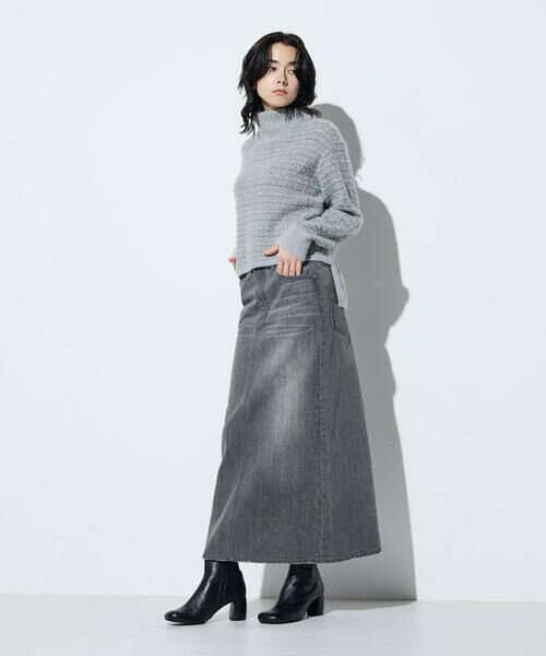 COMME CA COMFORT / コムサ・コンフォート（Lサイズ） ニット・セーター | 〔 +サイズ 〕 モヘヤブレンドヤーンセーター | 詳細10