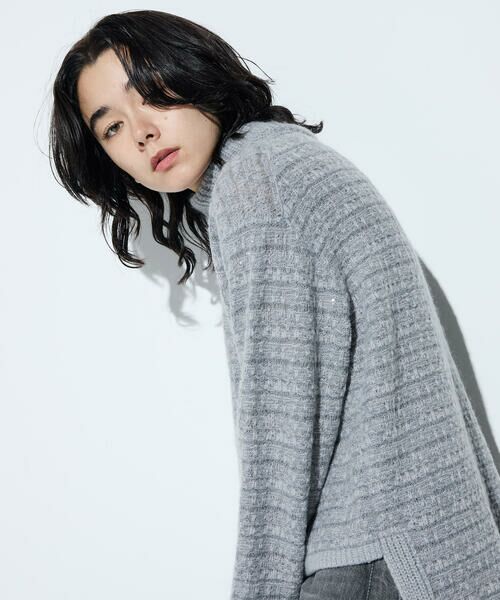 COMME CA COMFORT / コムサ・コンフォート（Lサイズ） ニット・セーター | 〔 +サイズ 〕 モヘヤブレンドヤーンセーター | 詳細12