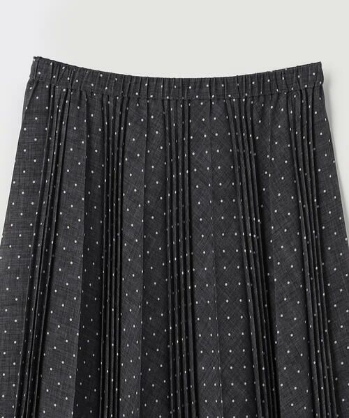 COMME CA COMFORT / コムサ・コンフォート（Lサイズ） ロング・マキシ丈スカート | 〔 TALLサイズ 〕 ドットプリント プリーツスカート | 詳細9