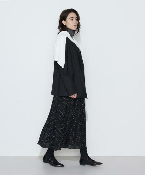 COMME CA COMFORT / コムサ・コンフォート（Lサイズ） ロング・マキシ丈スカート | 〔 TALLサイズ 〕 ドットプリント プリーツスカート | 詳細13