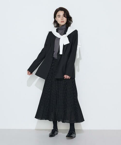 COMME CA COMFORT / コムサ・コンフォート（Lサイズ） ロング・マキシ丈スカート | 〔 TALLサイズ 〕 ドットプリント プリーツスカート | 詳細14