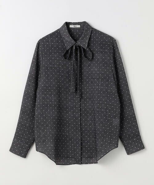 COMME CA COMFORT / コムサ・コンフォート（Lサイズ） シャツ・ブラウス | 〔 TALLサイズ 〕 ドットプリント ボウタイシャツ | 詳細4