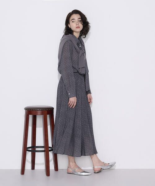 COMME CA COMFORT / コムサ・コンフォート（Lサイズ） シャツ・ブラウス | 〔 TALLサイズ 〕 ドットプリント ボウタイシャツ | 詳細2