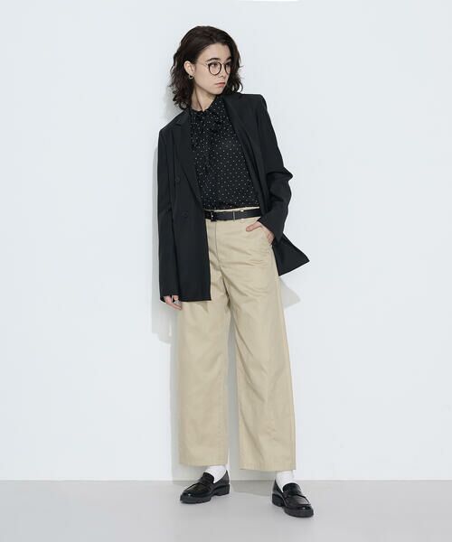 COMME CA COMFORT / コムサ・コンフォート（Lサイズ） シャツ・ブラウス | 〔 TALLサイズ 〕 ドットプリント ボウタイシャツ | 詳細15