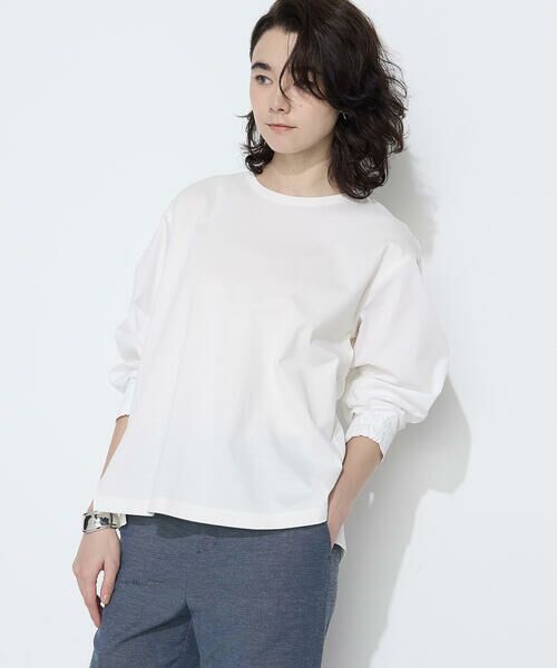 COMME CA COMFORT / コムサ・コンフォート（Lサイズ） カットソー | 〔 TALLサイズ 〕 TCポンチ 異素材プルオーバー | 詳細4