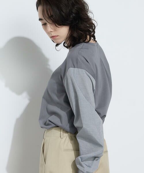 COMME CA COMFORT / コムサ・コンフォート（Lサイズ） カットソー | 〔 TALLサイズ 〕 TCポンチ 異素材プルオーバー | 詳細15