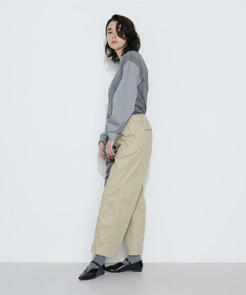 COMME CA COMFORT / コムサ・コンフォート（Lサイズ） カットソー | 〔 TALLサイズ 〕 TCポンチ 異素材プルオーバー | 詳細10