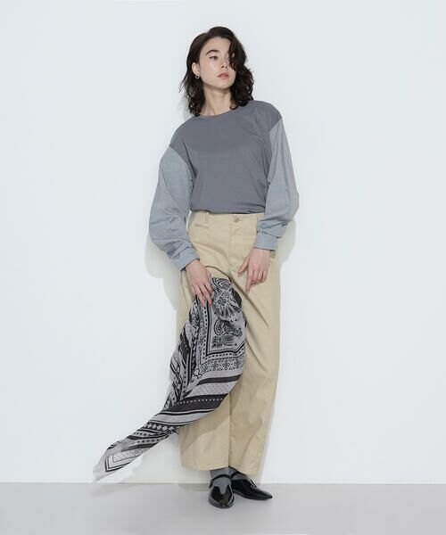 COMME CA COMFORT / コムサ・コンフォート（Lサイズ） カットソー | 〔 TALLサイズ 〕 TCポンチ 異素材プルオーバー | 詳細11