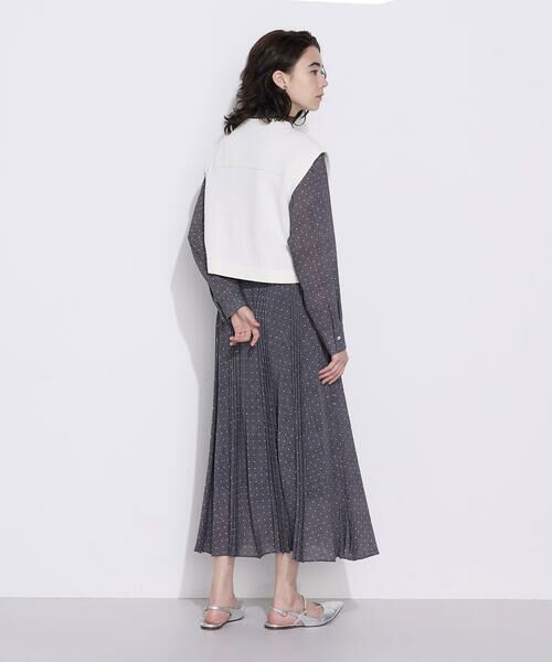 COMME CA COMFORT / コムサ・コンフォート（Lサイズ） ニット・セーター | 〔 TALLサイズ 〕 コットンポリエステルリリヤーン 前後切り替えベスト | 詳細2