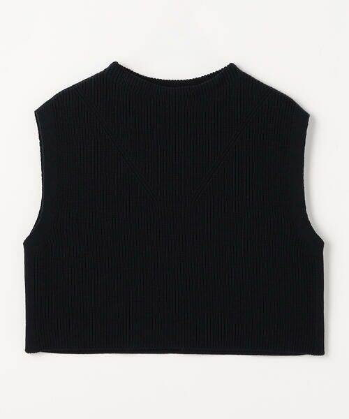 COMME CA COMFORT / コムサ・コンフォート（Lサイズ） ニット・セーター | 〔 TALLサイズ 〕 コットンポリエステルリリヤーン 前後切り替えベスト | 詳細23