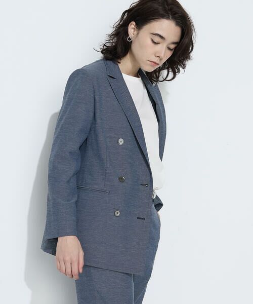 COMME CA COMFORT / コムサ・コンフォート（Lサイズ） セットアップ | 〔 TALLサイズ 〕 ドライオックス ジャケット（22:ブルー）