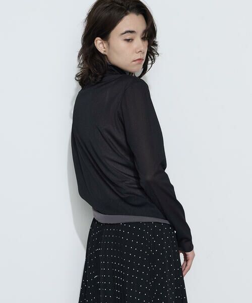 COMME CA COMFORT / コムサ・コンフォート（Lサイズ） カットソー | 〔 TALLサイズ 〕 ソフトチュール×ウーリー分繊トリコット広巾 プルオーバー | 詳細9