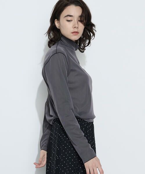 COMME CA COMFORT / コムサ・コンフォート（Lサイズ） カットソー | 〔 TALLサイズ 〕 ソフトチュール×ウーリー分繊トリコット広巾 プルオーバー | 詳細7