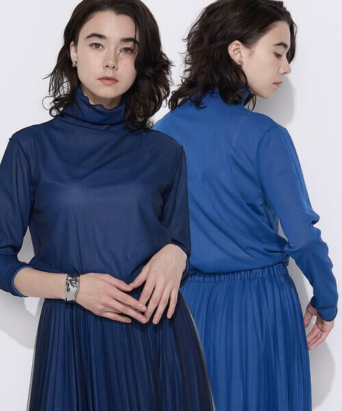 COMME CA COMFORT / コムサ・コンフォート（Lサイズ） カットソー | 〔 TALLサイズ 〕 ソフトチュール×ウーリー分繊トリコット広巾 プルオーバー | 詳細16