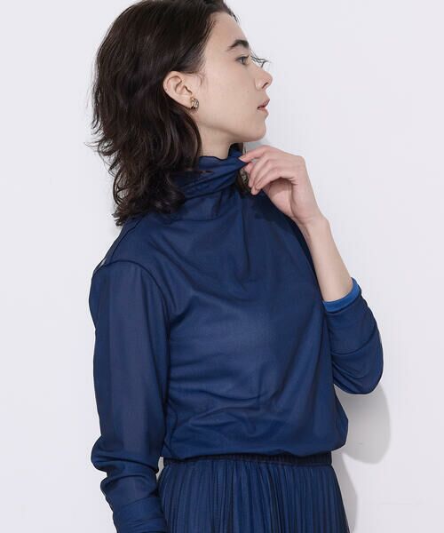 COMME CA COMFORT / コムサ・コンフォート（Lサイズ） カットソー | 〔 TALLサイズ 〕 ソフトチュール×ウーリー分繊トリコット広巾 プルオーバー | 詳細30