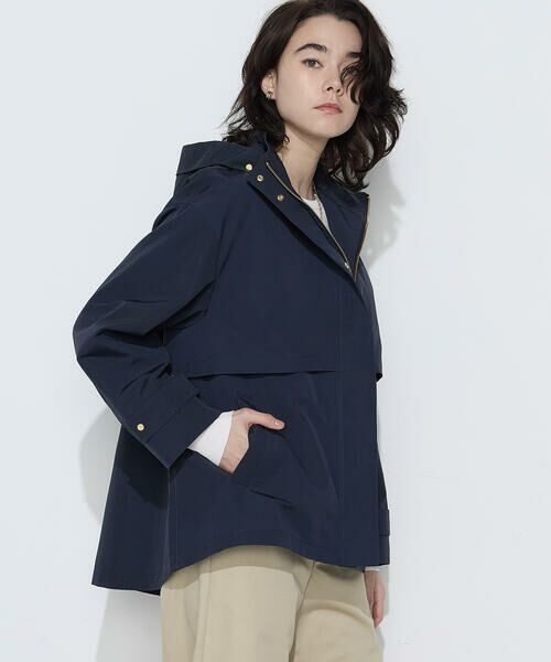 COMME CA COMFORT / コムサ・コンフォート（Lサイズ） その他アウター | 〔 TALLサイズ 〕 コットンナイロングログラン撥水加工 アノラックブルゾン（09:ネイビー）