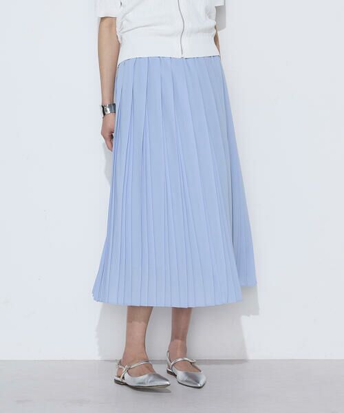 COMME CA COMFORT / コムサ・コンフォート（Lサイズ） ロング・マキシ丈スカート | 〔 TALLサイズ 〕 フィネスボイル プリーツスカート | 詳細16