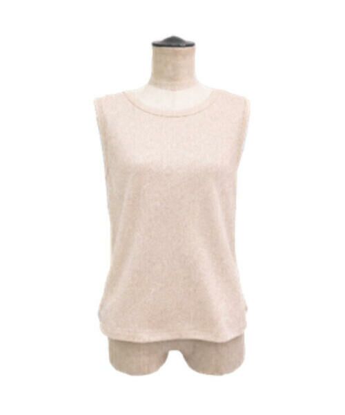 COMME CA COMFORT / コムサ・コンフォート（Lサイズ） タンクトップ | 〔 TALLサイズ 〕 スパークナイロンテレコ 2WAYタンクトップ（15:ベージュ）