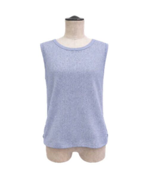 COMME CA COMFORT / コムサ・コンフォート（Lサイズ） タンクトップ | 〔 TALLサイズ 〕 スパークナイロンテレコ 2WAYタンクトップ（23:サックス）